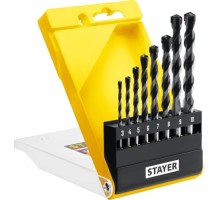 Набор сверл по бетону STAYER PROFESSIONAL ударные 8 шт (3, 4, 5, 6, 7, 8, 9, 10мм) 2915-H8_z01