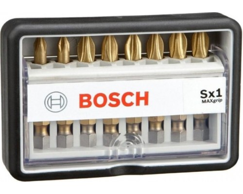 Набор бит BOSCH ROBUST LINE 8 предметов PH1+PZ3 49 мм Max Grip [2607002572]