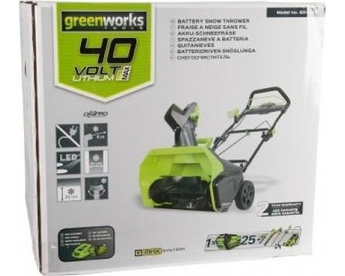 Снегоуборщик аккумуляторный GREENWORKS GD40ST без АКБ и ЗУ (2600007) [2600007]