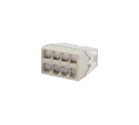 Экспресс-клемма REXANT СМК 2273-248 с пастой 8-проводная 0.5-2.5 мм² (50шт.уп) 07-5230