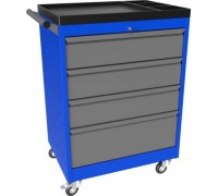 Тележка инструментальная ВЕРСТАКОФФ PROFFI 950.4 RAL5005 4 выдвижных ящика RAL7024 103109 M