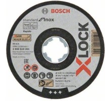 Отрезной круг по нержавеющей стали X-LOCK BOSCH 115х1,0х22 мм WA60T-BF Standard for Inox [2608619261]