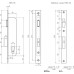 Корпус замка врезного НОРА-М КЗВУ-116 узкопрофильный 