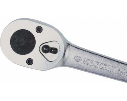 Трещотка KING TONY 3779-08G 3/8", 200 мм, 32 зуба, флажковая, с фиксатором