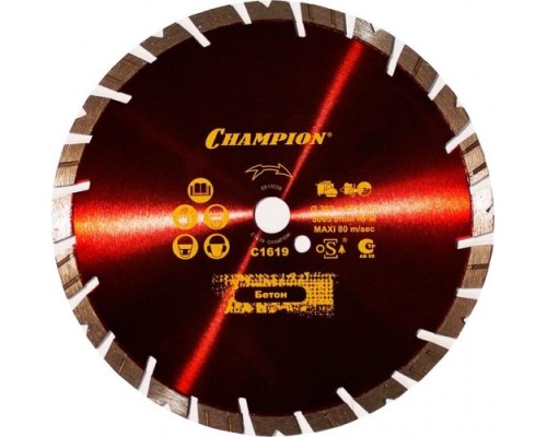 Алмазный диск универсальный CHAMPION Fast Gripper Standart 300 (кирпич, тротуарная плитка) [C1619]