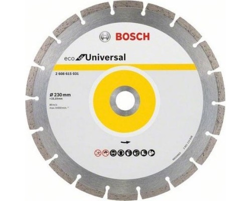 Алмазный диск универсальный BOSCH 230х22.2 мм ECO for Universal [2608615044]