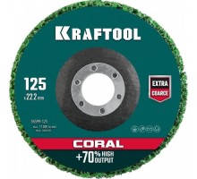 Круг синтетический KRAFTOOL CORAL 125х22,2мм [36599-125]