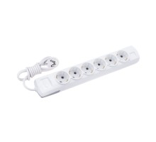 Удлинитель REXANT 13-4114 PREMIUM 6 гнезд, 5м, 3х1,5мм², с/з, белый
