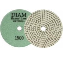 Алмазная тарелка на липучке DIAM АГШК 100*2,5 №1500 Extra Line Universal (сухая/мокрая) 000677