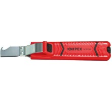 Нож для снятия изоляции KNIPEX 1620165SB с фиксированным лезвием [KN-1620165SB]