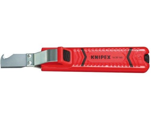 Нож для снятия изоляции KNIPEX 1620165SB с фиксированным лезвием [KN-1620165SB]