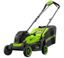 Газонокосилка аккумуляторная GREENWORKS 2520607UB 24V, 33 см, бесщеточная, c 1хАКБ 4Ач