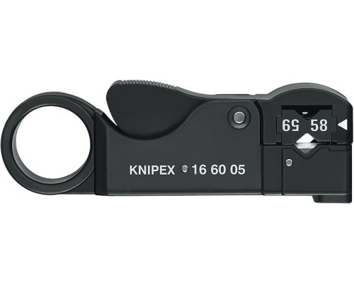 Инструмент для удаления изоляции KNIPEX 166005SB с коаксиальных кабелей [KN-166005SB]