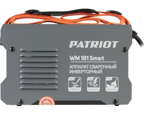 Сварочный инвертор PATRIOT WM 181 Smart [605302135]