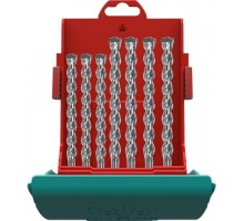 Набор буров HELLER  по бетону sds-plus bionic pro: 5, 6, 8x110 мм + 6, 8, 10, 12x160 мм (7 пр.) TD16315
