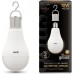 Лампа светодиодная GAUSS A60 a60 10w 640lm 3000k e27 с li-ion аккумулятором led [102402100]