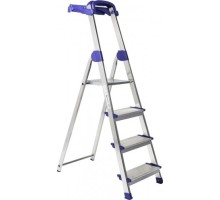Стремянка алюминиевая CENTAURE Big Step 4 широкие ступени [208204]