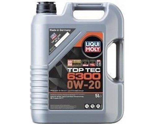 Масло моторное LIQUI-MOLY SAE 0W20 Top Tec 6300 5 л 21217 синтетическое [21217]