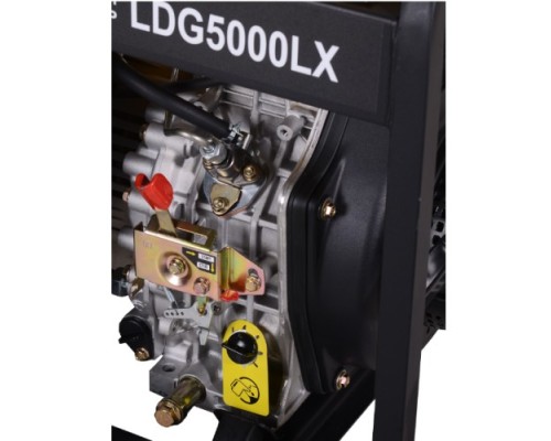 Электростанция дизельная с воздушным охлаждением HUTER LDG  5000LX открытая [64/2/7]
