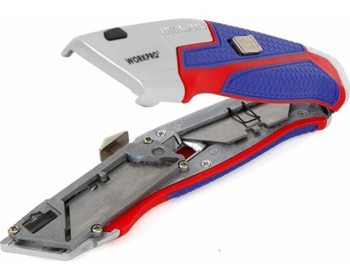 Нож строительный WORKPRO WP213012 выдвижной проф Нож строительный WORKPRO WP213012 выдвижной проф
