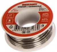 Припой c канифолью REXANT ПОС-61 d=2,0 мм 09-3223 09-3223