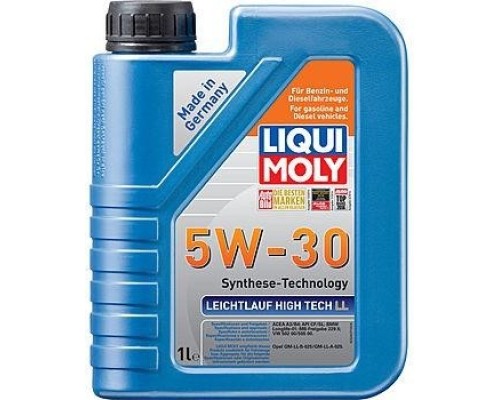 Масло моторное LIQUI-MOLY SAE 5W30 Leichtlauf High Tech LL 1 л 39005 синтетическое [39005]