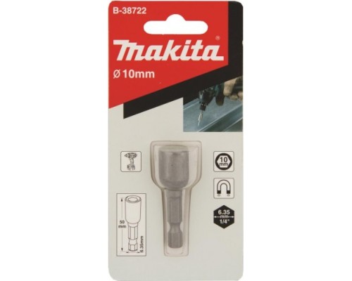 Магнитная насадка MAKITA B-38722 торцовая головка 10x50