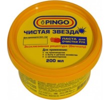 Паста очищающая для рук Pingo Чистая Звезда, контейнер 200 мл [85010-3]