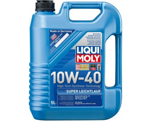 Масло моторное LIQUI-MOLY SAE 10W40 Super Leichtlauf 5 л 1929 синтетическое [1929]