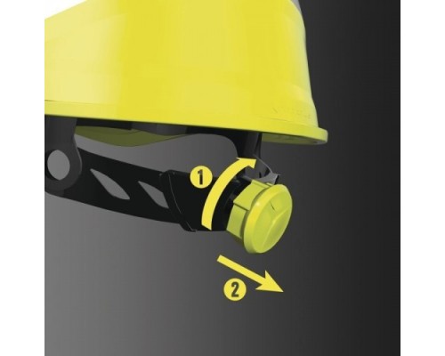 Каска DELTA PLUS DIAMOND VI WIND с вентиляцией, оранжевая [DIAM6WTRORFL]