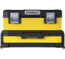 Ящик для инструмента STANLEY YELLOW METAL PLASTIC TOOLBOX WITH A DRAWER 20'' 1-95-829 [1-95-829]