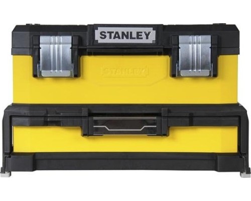 Ящик для инструмента STANLEY YELLOW METAL PLASTIC TOOLBOX WITH A DRAWER 20