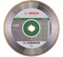 Алмазный диск для резки гранита BOSCH 250х22.2 мм Standard for Ceramiс [2608602539]