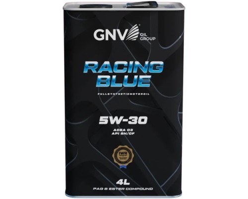 Масло моторное GNV Racing Blue 5W30 PAG Synthetic 4 л (металл. канистра) GRB1012072011140530004