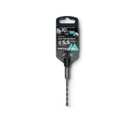 Бур SDS-plus METALLICA Optima 5,5х110/50 мм по бетону напайка с центром, 2 спирали 904046