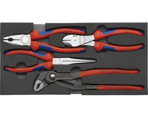 Набор инструментов в лотке KNIPEX 002001V01 4 предмета [KN-002001v01]