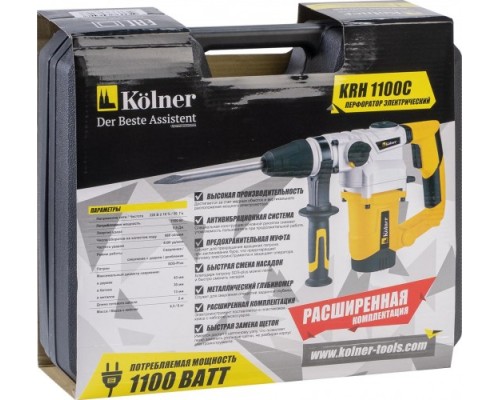 Перфоратор KOLNER KRH 1100C [кн1100црх]