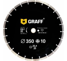 Алмазный диск для резки бетона GRAFF 350х22.2 мм GDD 18 350.10