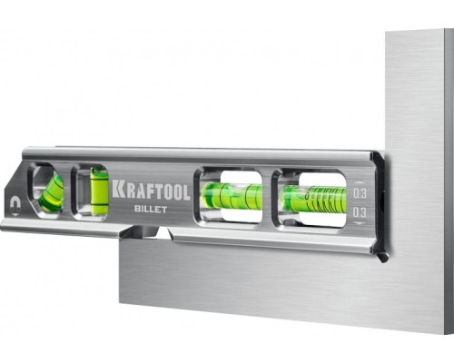 Уровень магнитный KRAFTOOL Billet брусковый 8-в-1 20 см [34790]