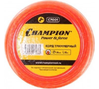 Леска триммерная CHAMPION Twisted Square 1.6мм/ 15м витой квадрат (C7001) C7001