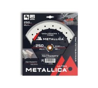 Алмазный диск для резки гранита METALLICA Ultra 250x25,4 мм, H=10 мм турбо [900581]