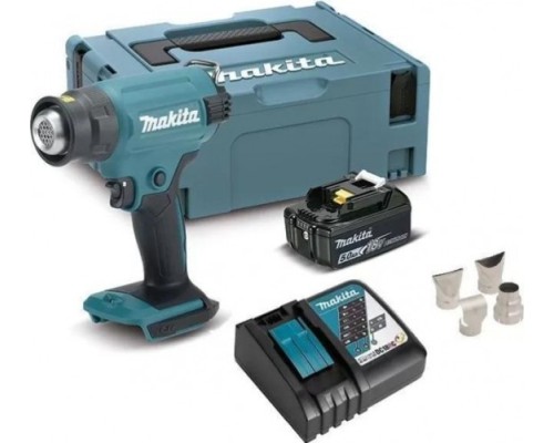 Фен строительный MAKITA DHG 180 RT1J аккумуляторный [DHG180RT1J]