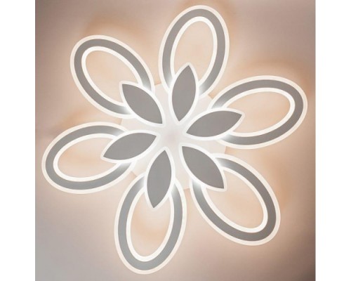 Светодиодная диммируемая люстра GLANZEN LED-0120-CAMELIA-white с пультом управления