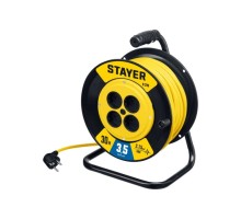 Удлинитель на катушке STAYER 55072-30 силовой пвс 2х1.5 30м 3500вт, s 215