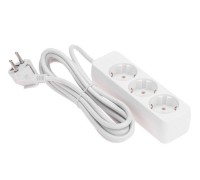 Сетевой фильтр Proconnect 13-4209 3 гнезда, 3м, 3х0,75мм², с/з, белый