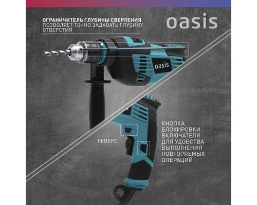 Дрель ударная сетевая OASIS DU-100 [4640039480280]