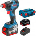 Гайковерт аккумуляторный BOSCH GDS 18 V-400 ударный [06019K0020]