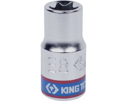 Головка торцевая E-Стандарт KING TONY Е8 1/4" 237508M