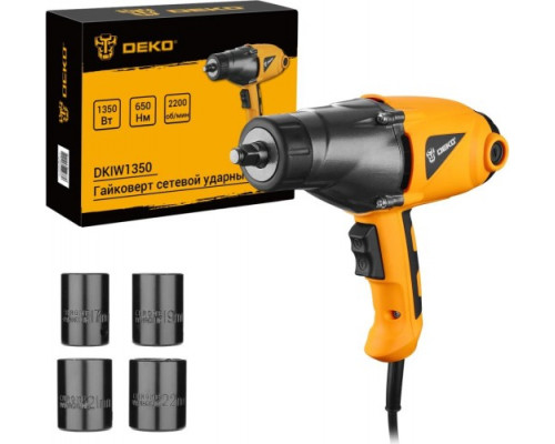 Гайковерт сетевой DEKO DKIW1350 ударный 083-1081 купить с доставкой и официальной гарантией