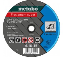 Отрезной круг по металлу METABO 230x2,5x22,23 мм А36Т Flexiamant S [616115000]